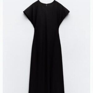 ZARA LONG CREPE DRESS